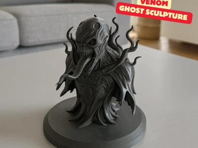 VENOM GHOST SCULPTURE ABSTRACT