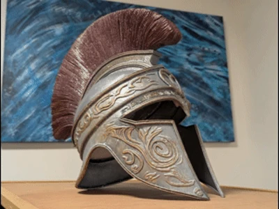 Grec soldier Helmet and Sword