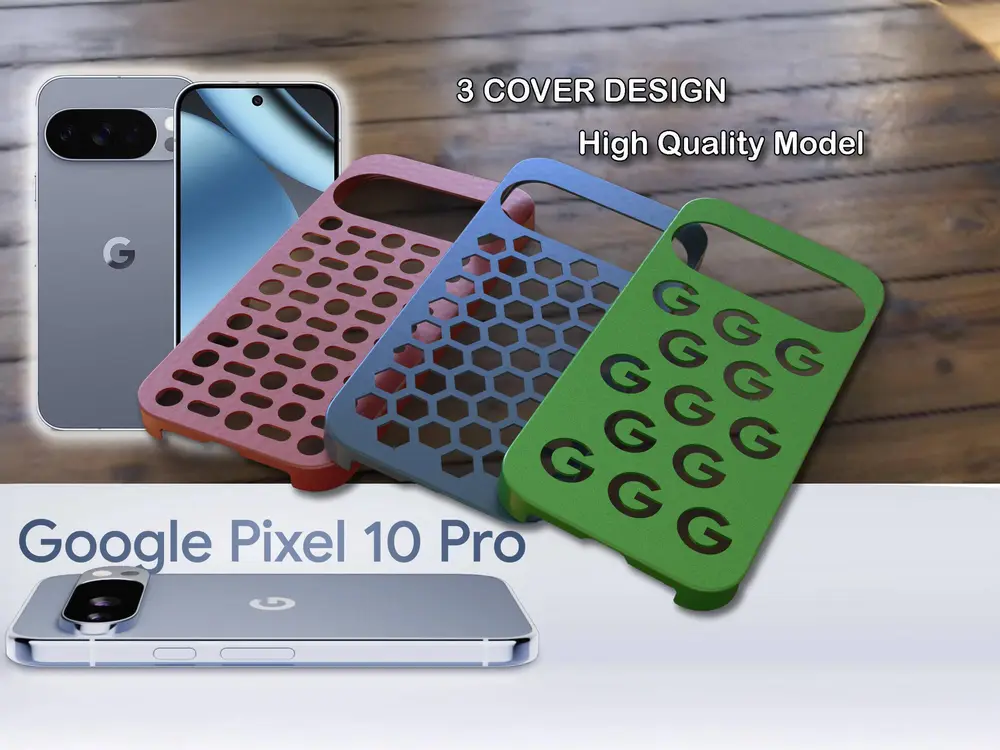 Google Pixel 10 Pro - Cover Hexagon / Hole / Google design