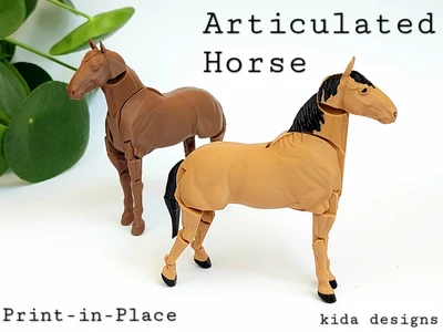 Articulated Horse (Print-in-Place)