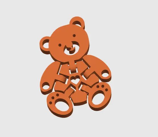 Flexi Teddy With Heart