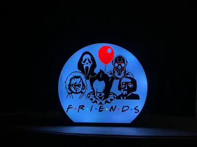 Horror Movie Friends Light Box