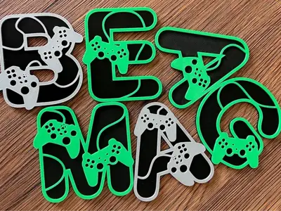 Alphabet with game controller