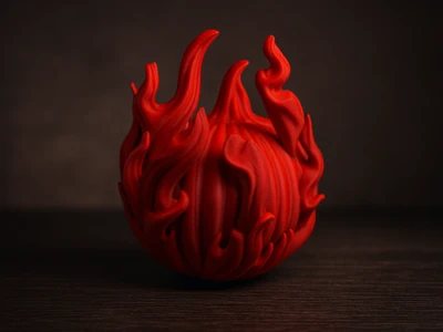 BURNING PUMPKIN / AUTUMN DECOR / HALLOWEEN