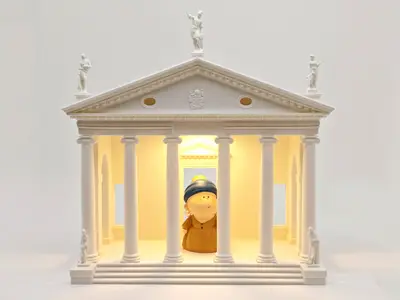 Villa Rotonda Entrance - Scene Display