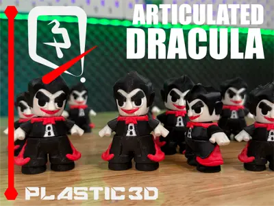 Articulated Dracula – Print-in-Place Vampire Mini 🦇
