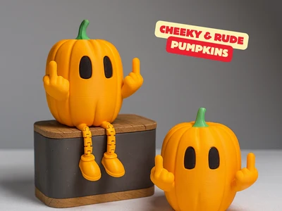 CHEEKY & RUDE PUMPKINS ARTICULATED / HALLOWEENDECOR