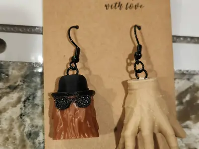 Addams Family Earrings/ Keychain 🕸️ Cousin Itt & Thing 🕸️