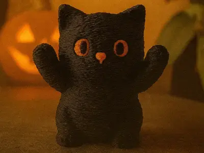 Halloween Standing Cat