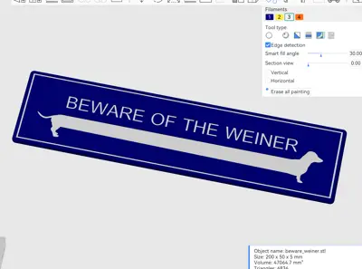 BEWARE OF THE WEINER