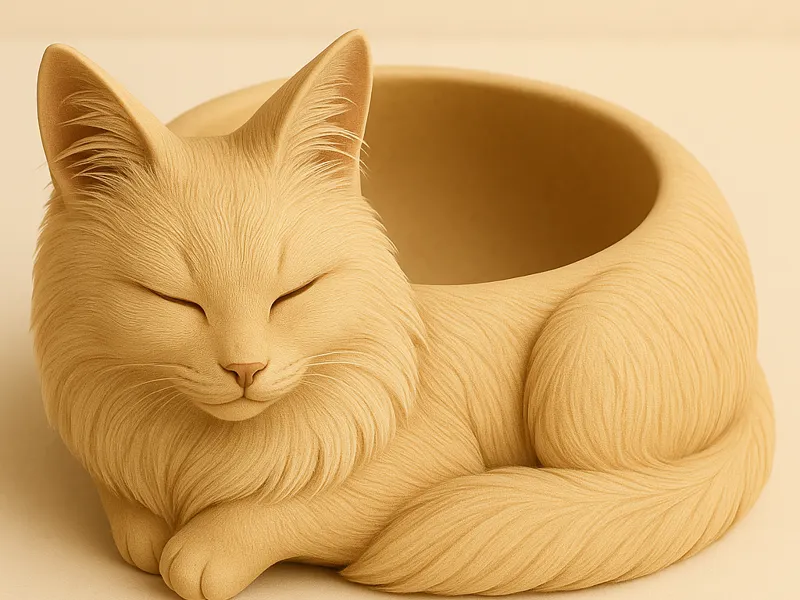 Cat bowl - Turkish Angora V2