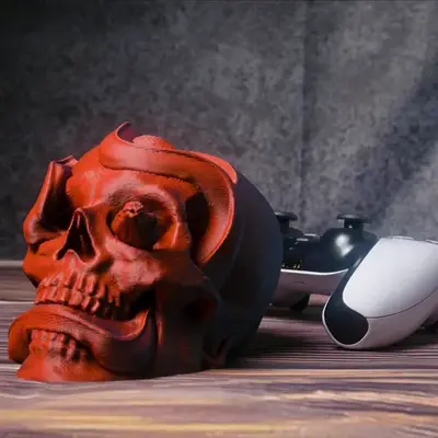 Memento Mori: Skull and Snake Controller Stands