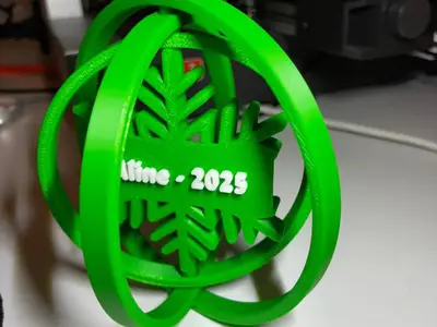 🎄 Personalized Christmas Ornament – Custom Name (3D Printed on Kobra 3 V2)
