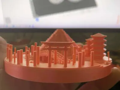 Japan: Mount Fuji Diorama
