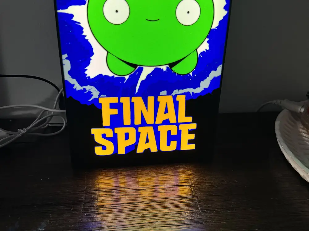 Final Space: Mooncake - LED Light up Sign