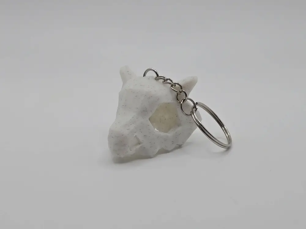 Cubone Pokemon Skull Lowpoly Keychain (Remix)