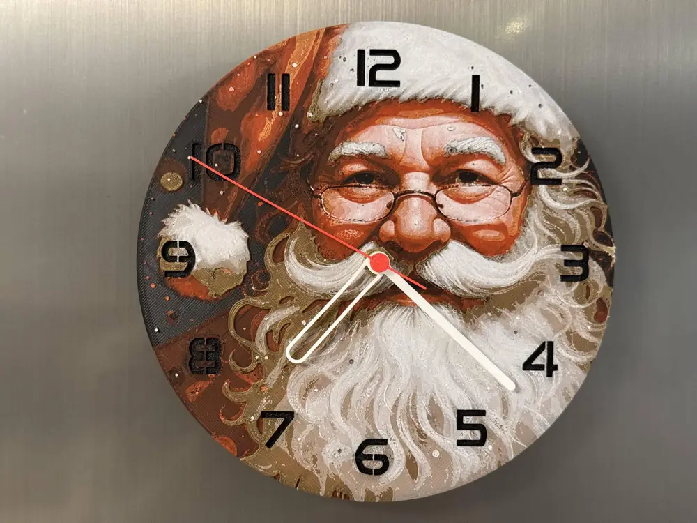 wall / desk clock Santa Claus