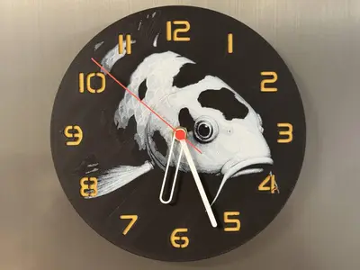 wall / desk clock Koi