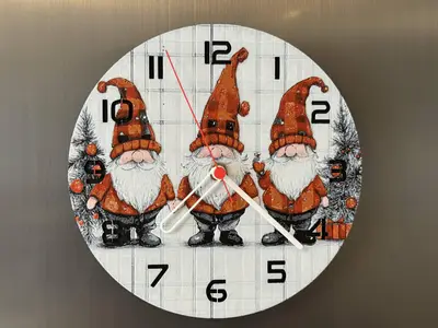 wall / desk clock Christmas Imps