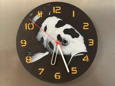 wall / desk clock Koi