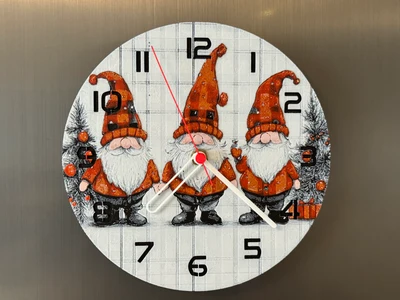 wall / desk clock Christmas Imps