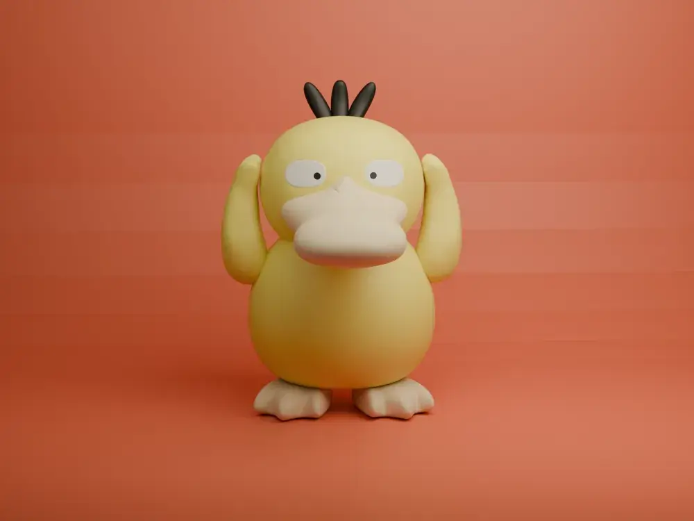 Articulated Psyduck Keychain