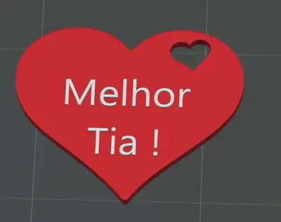 💖 Personalized Heart Keychain – Customizable Design for Kobra 3 V2 3D Printer 💖