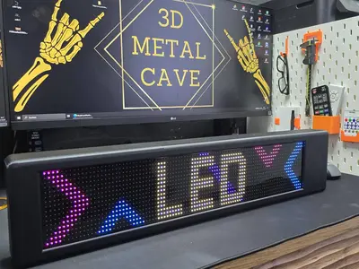 LED MATRIX HOLDER 12x59,5cm 16x96