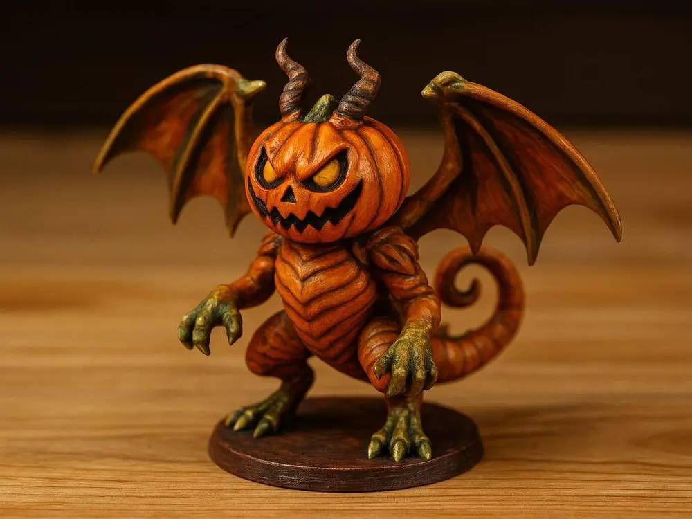 draconic Halloween monster