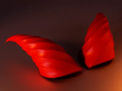 Spiral Demon Horns