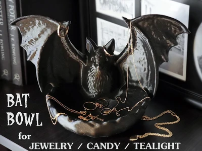 Gothic Bat Bowl