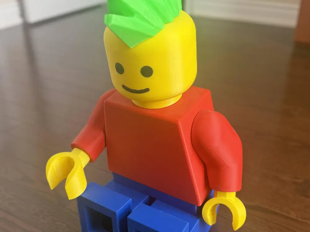 LEGO Mega Figure 21:1 size with Mohawk Kobra 3 Max