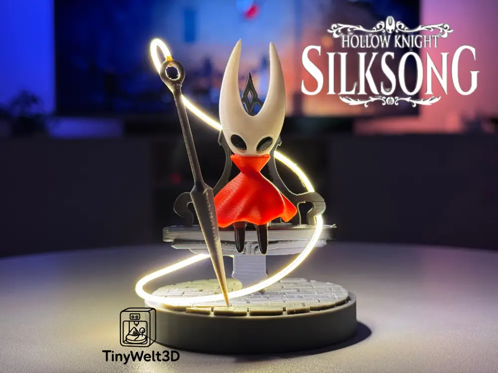Hornet Diorama - Hollow Knight Silksong - LED - No AMS