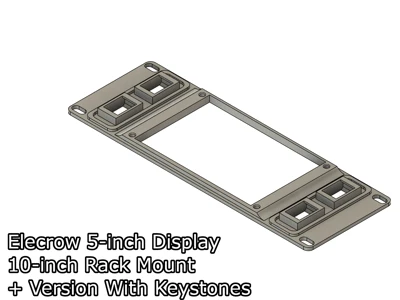 10-inch Rack Mount for Elecrow 5-inch display