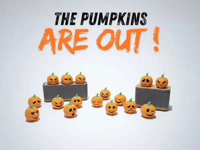 PUMPKINS ARE OUT / GRIMACING PUMPKINS / HALLOWEEN