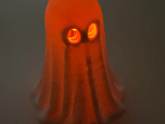 Little Halloween ghost with LED inside