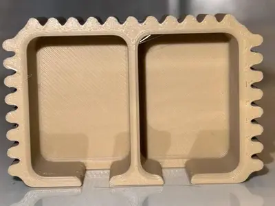 Twin ToothBrush wall Holder