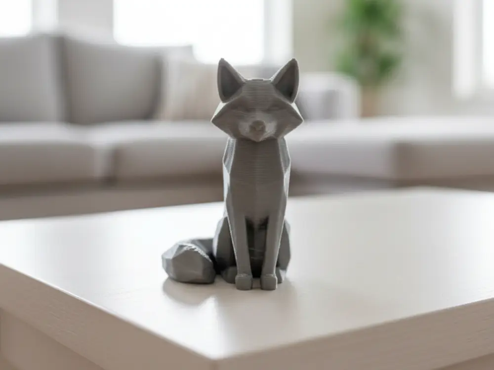 Low Poly Fox-Animal Figure