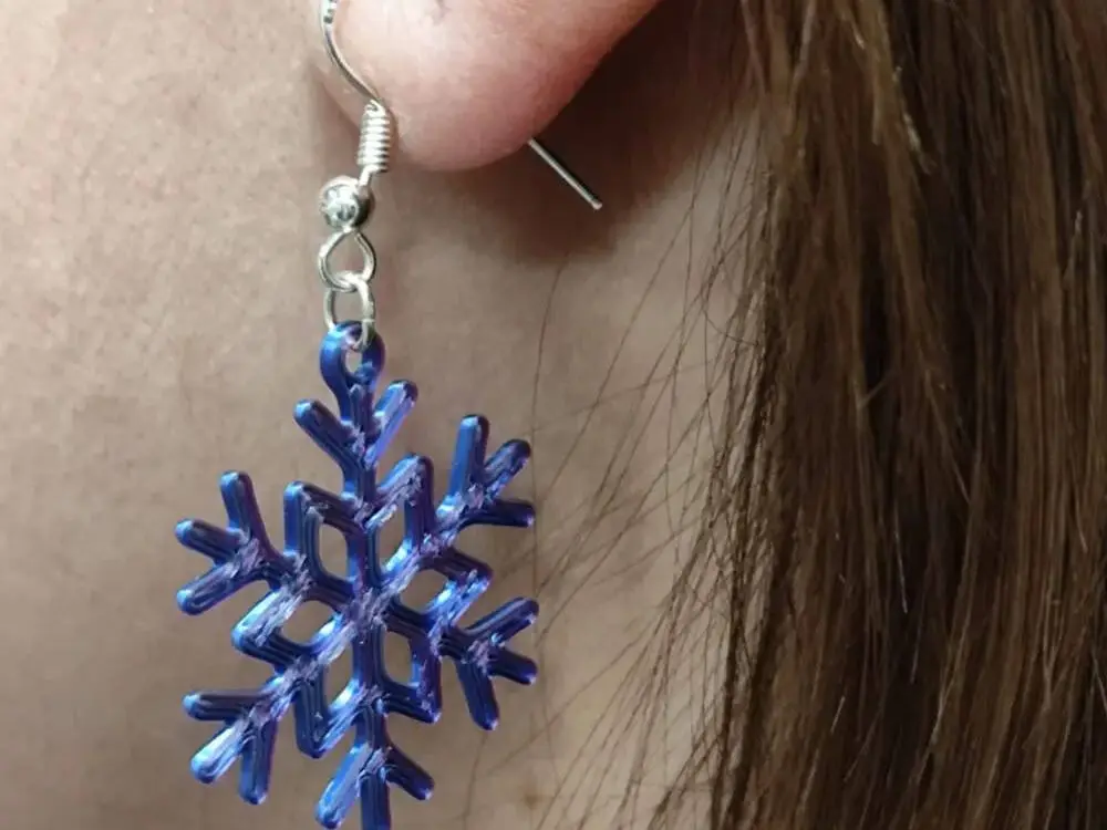 Snowflake earrings