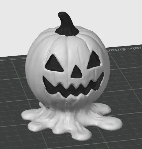Melting Pumpkin – Spooky Halloween Deko