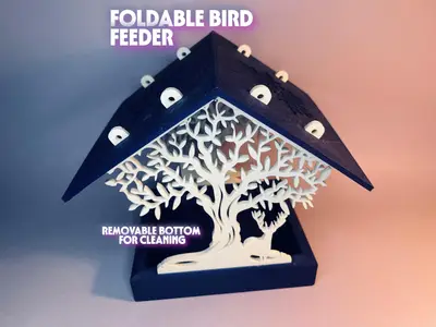 Foldable Bird feeder forest tree decor
