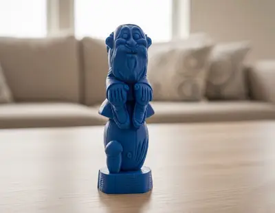 Garden Gnome on a Mushroom