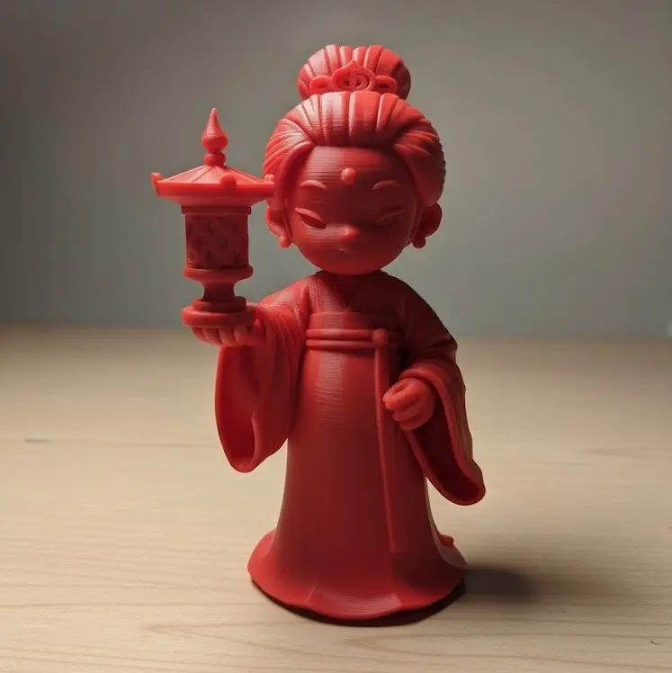 Geisha with lamp