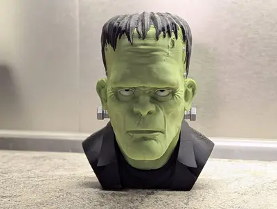 Frankenstein bust / headphone holder