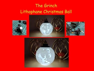 The Grinch Christmas Lithophane Ball