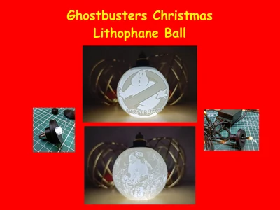 Ghostbusters Christmas Lithophane Ball