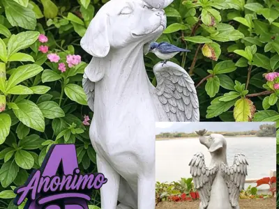 Angel Dog Statue