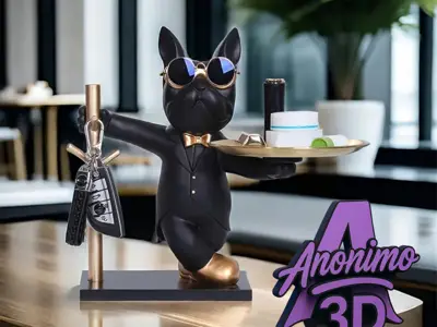 🐶 Otto – The French Bulldog Key Holder Statue