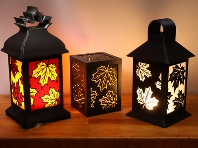 The Modular Lantern - Fall / Autumn Maple Leaves