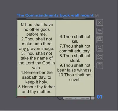 The 10 Commandments Wall decor